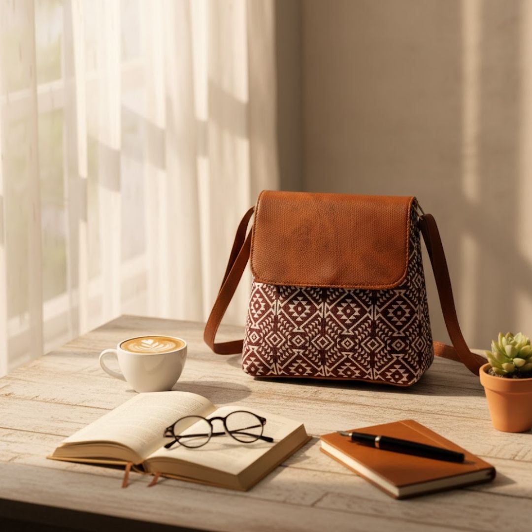 Stylish Leather Flap Sling Bag for Everyday Use 149